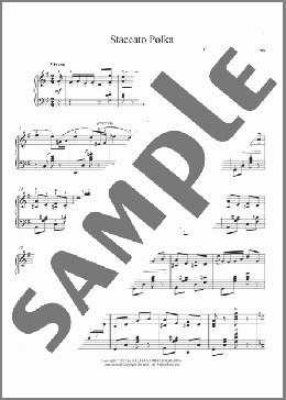 Staccato Polka(Clara Gottschalk Peterson) 楽譜 ピアノ（ソロ） ダウンロード