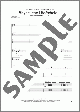 Maybellene I Hofteholder(Volbeat) 楽譜 ギター（ソロ） ダウンロード