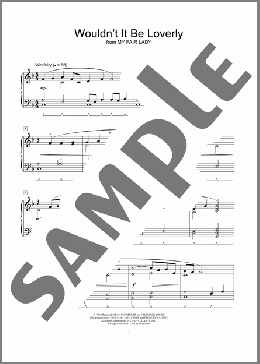 Wouldn't It Be Loverly(Frederick Loewe/Jeremy Siskind) 楽譜 ピアノ（ソロ） ダウンロード