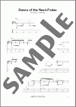 Dance Of The Reed-Flutes (from The Nutcracker)(Pyotr Il'yich Tchaikovsky) 楽譜 ギター（その他） ダウンロード