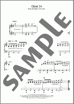 Opus 34(Dustin O'Halloran) 楽譜 ピアノ（ソロ） ダウンロード