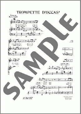 Trompette D'occasion(Henri Salvador) 楽譜 ピアノ & ボーカル ダウンロード