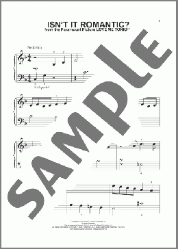 Isn't It Romantic?(Shirley Horn/Rodgers & Hart) 楽譜 その他 ダウンロード
