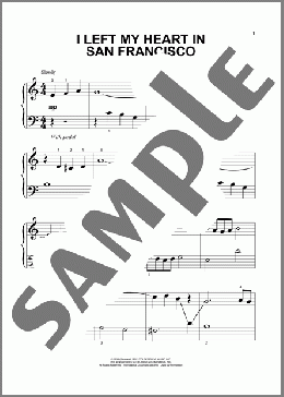 I Left My Heart In San Francisco(Tony Bennett) 楽譜 その他 ダウンロード