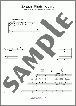 Spreadin' Rhythm Around(Billie Holiday) 楽譜 その他 ダウンロード