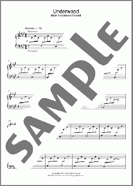 Underwood(Ludovico Einaudi) 楽譜 ピアノ（ソロ） ダウンロード