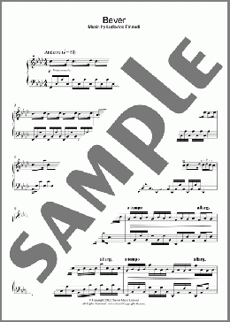Bever(Ludovico Einaudi) 楽譜 ピアノ（ソロ） ダウンロード
