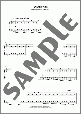 Sarabande(Ludovico Einaudi) 楽譜 ピアノ（ソロ） ダウンロード