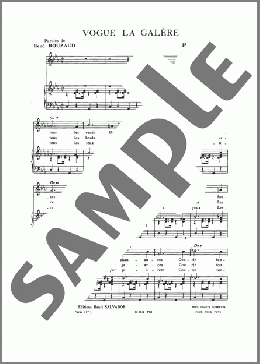 Vogue La Galere(Henri Salvador) 楽譜 ピアノ & ボーカル ダウンロード