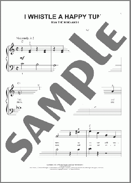 I Whistle A Happy Tune(Richard Rodgers/Oscar Hammerstein/Rodgers & Hammerstein) 楽譜 ピアノ（ソロ） ダウンロード
