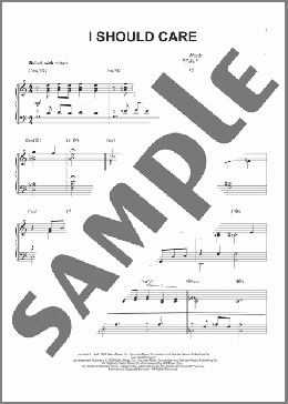 I Should Care (arr. Brent Edstrom)(Sammy Cahn) 楽譜 ピアノ（ソロ） ダウンロード