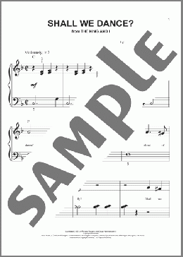 Shall We Dance?(Richard Rodgers/Oscar Hammerstein/Rodgers & Hammerstein) 楽譜 ピアノ（ソロ） ダウンロード