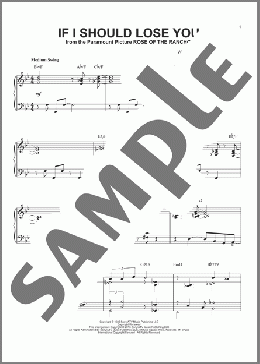 If I Should Lose You (arr. Brent Edstrom)(Phineas Newborn) 楽譜 ピアノ（ソロ） ダウンロード