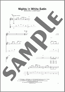 Nights In White Satin(The Moody Blues) 楽譜 ギター（その他） ダウンロード