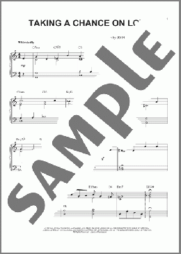 Taking A Chance On Love (arr. Brent Edstrom)(Ted Fetter) 楽譜 ピアノ（ソロ） ダウンロード