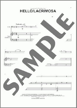 Hello/Lacrimosa(Adele/The Piano Guys) 楽譜 その他 ダウンロード