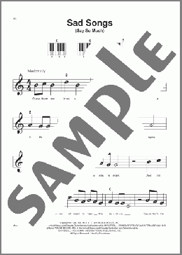 Sad Songs (Say So Much)(Elton John) 楽譜 ピアノ（ソロ） ダウンロード