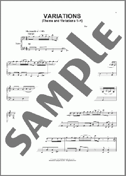 Theme And Variations 1-4(Andrew Lloyd Webber) 楽譜 ピアノ & ボーカル & ギター ダウンロード