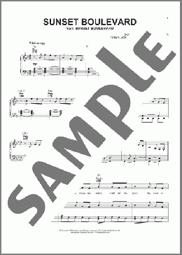 Sunset Boulevard(Christopher Hampton) 楽譜 ピアノ & ボーカル & ギター ダウンロード
