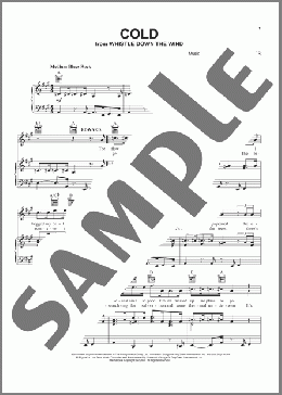 Cold(Jim Steinman/Andrew Lloyd Webber) 楽譜 ピアノ & ボーカル & ギター ダウンロード