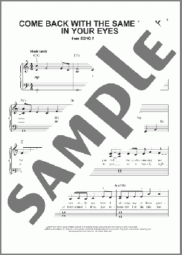 Come Back With The Same Look In Your Eyes(Don Black/Andrew Lloyd Webber) 楽譜 ピアノ（ソロ） ダウンロード