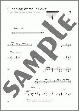 Sunshine Of Your Love(Cream) 楽譜 その他 ダウンロード