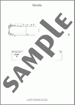 Gavotte(Daniel Speer) 楽譜 ピアノ（ソロ） ダウンロード