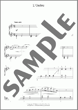 L'Ombre (No. 4 from 'Historiettes')(Alexander Gretchaninoff) 楽譜 ピアノ（ソロ） ダウンロード