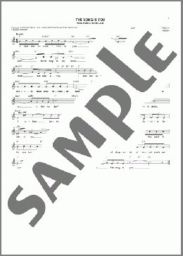 The Song Is You(Jerome Kern/Oscar Hammerstein II) 楽譜 その他 ダウンロード