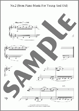 No. 2 (from 'Piano Music For Young And Old')(Carl Nielsen) 楽譜 ピアノ（ソロ） ダウンロード