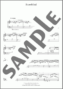 Snowblind(Bowen Liu) 楽譜 ピアノ（ソロ） ダウンロード