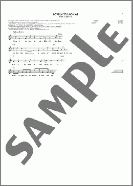 Lovely To Look At(Jimmy McHugh) 楽譜 その他 ダウンロード