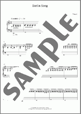 Berlin Song(Ludovico Einaudi) 楽譜 ピアノ（ソロ） ダウンロード