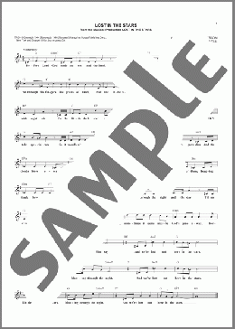 Lost In The Stars(Kurt Weill/Maxwell Anderson) 楽譜 その他 ダウンロード