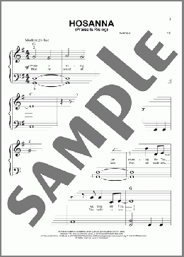 Hosanna (Praise Is Rising)(Paul Baloche) 楽譜 ピアノ（ソロ） ダウンロード
