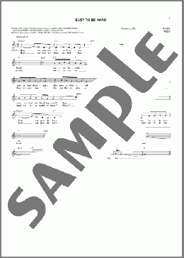 Easy To Be Hard(James Rado/Gerome Ragni/Galt MacDermot) 楽譜 その他 ダウンロード