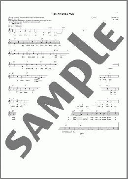 Ten Minutes Ago(Rodgers & Hammerstein) 楽譜 その他 ダウンロード