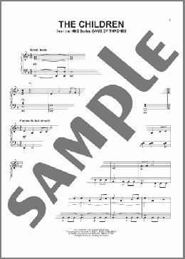 The Children (from Game of Thrones)(Ramin Djawadi) 楽譜 ピアノ（ソロ） ダウンロード
