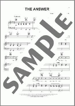 The Answer(Jeremy Camp) 楽譜 ピアノ & ボーカル & ギター ダウンロード