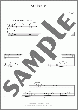 Sarabande(Ludovico Einaudi) 楽譜 ピアノ（ソロ） ダウンロード