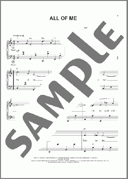 All Of Me(Gerald Marks/Seymour Simons) 楽譜 その他 ダウンロード