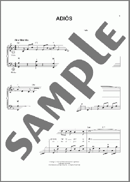 Adios (arr. Gary Meisner)(Enric Madriguera) 楽譜 その他 ダウンロード