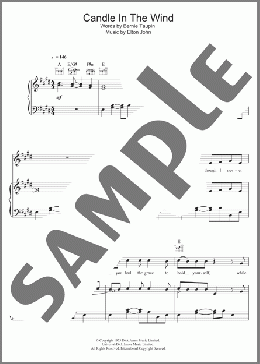 Candle In The Wind(Ed Sheeran) 楽譜 ピアノ & ボーカル & ギター ダウンロード