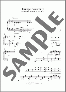 Trumpet Voluntary(Jeremiah Clarke) 楽譜 ピアノ（ソロ） ダウンロード