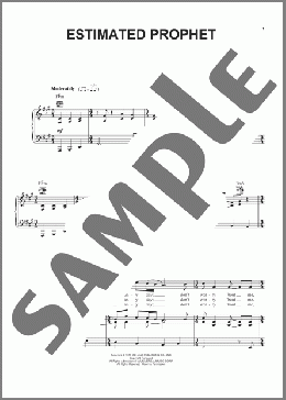 Estimated Prophet(Grateful Dead) 楽譜 ピアノ & ボーカル & ギター ダウンロード