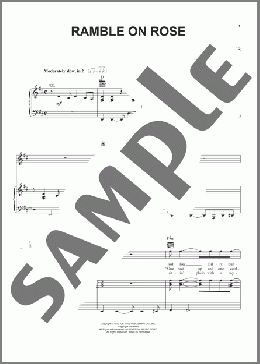 Ramble On Rose(Grateful Dead) 楽譜 ピアノ & ボーカル & ギター ダウンロード