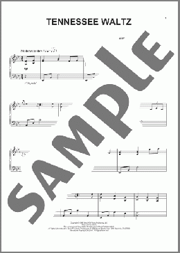 Tennessee Waltz(Patti Page/Pee Wee King/Patty Page) 楽譜 ピアノ（ソロ） ダウンロード