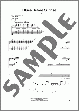 Blues Before Sunrise(Leroy Carr/Eric Clapton) 楽譜 ギター（ソロ） ダウンロード