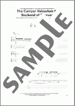 The Camper Velourium II: Backend Of Forever(Coheed And Cambria) 楽譜 ギター（ソロ） ダウンロード