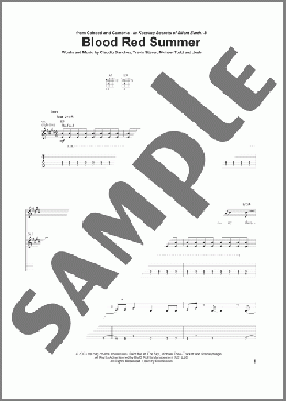 Blood Red Summer(Coheed And Cambria) 楽譜 ギター（ソロ） ダウンロード